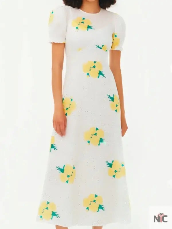 The Today Show 2025 Jill Martin Floral Polka Dot Dress