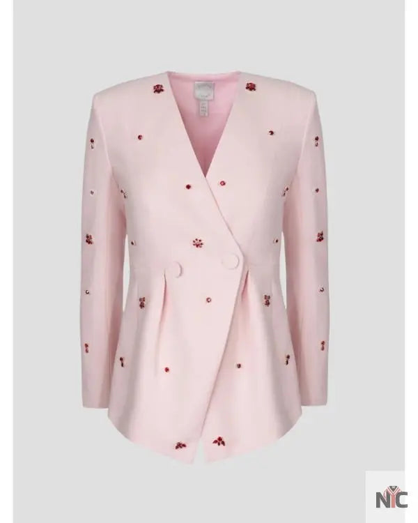 The Today Show 2025 Jill Martin Pink Embellish Jacket