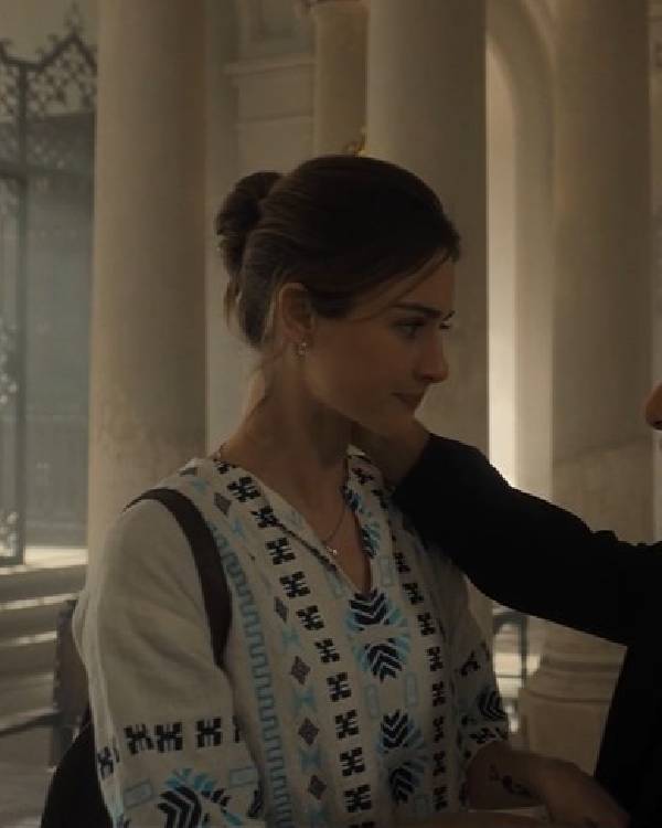 The Twisted Tale of Amanda Knox Grace Van Patten Embroidered Shirt