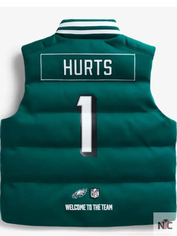 The View 2025 Sunny Hostin Green Eagles Puffer Vest