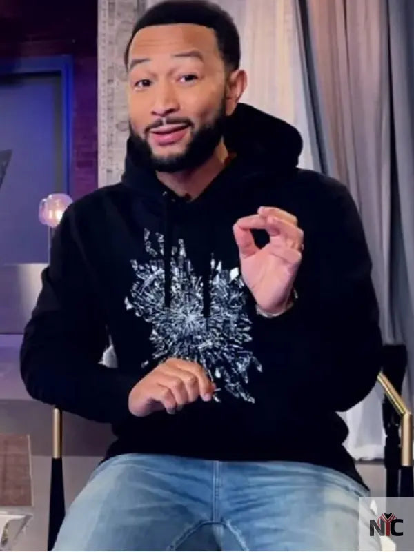 The Voice S27 John Legend Black Hoodie