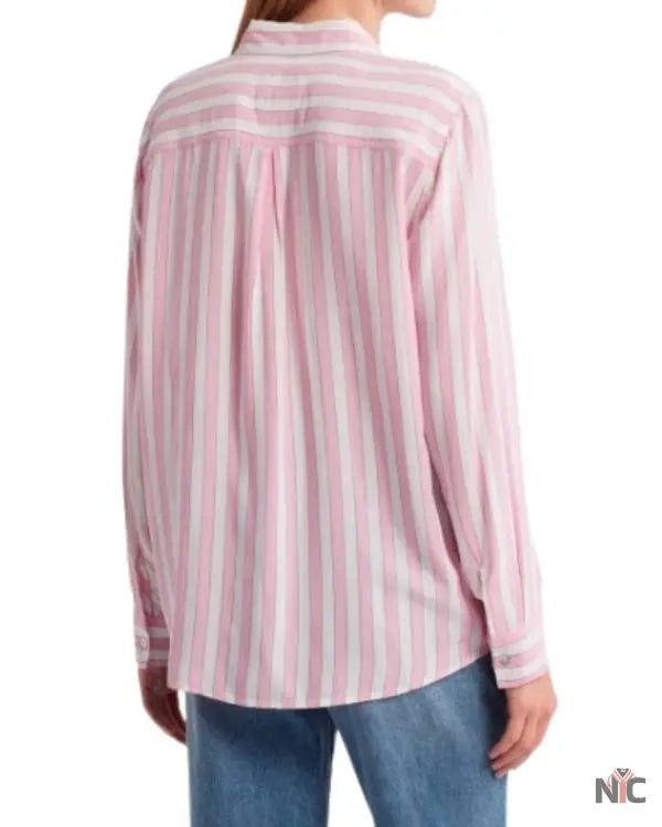 The Young and the Restless Hayley Erin Pink and White Striped Shirt