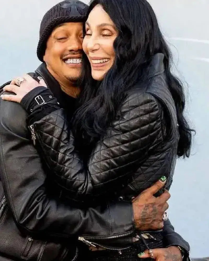 The Bikeriders 2024 Cher Black Leather Jacket