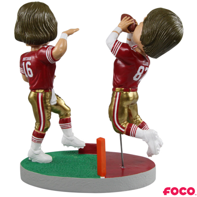 The Catch Joe Montana to Dwight Clark Bobblehead