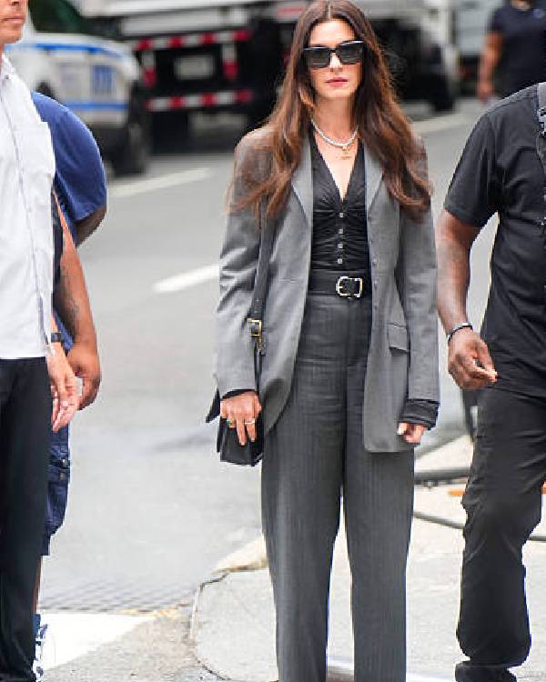 The Devil Wears Prada 2 Anne Hathaway Grey Coat