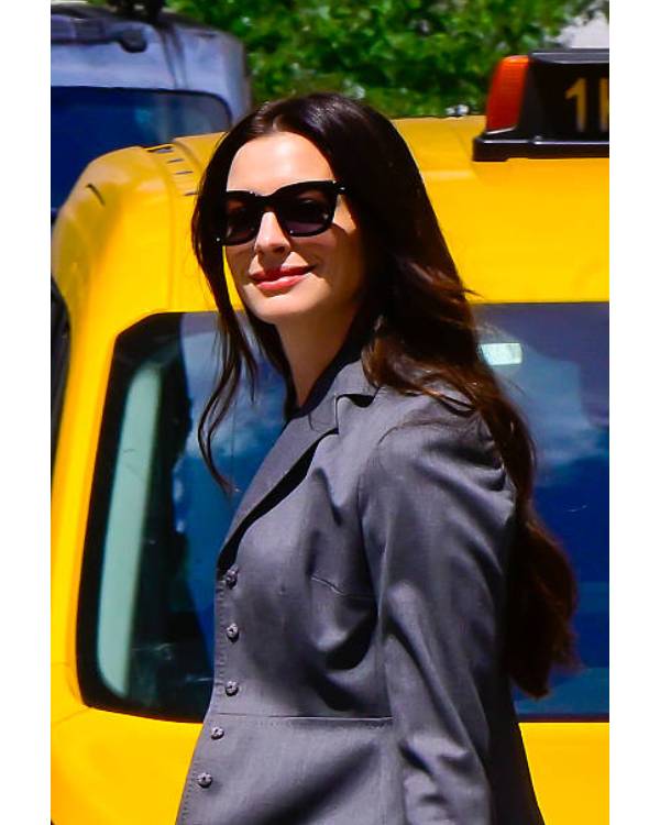 The Devil Wears Prada 2 Anne Hathaway Grey Coat