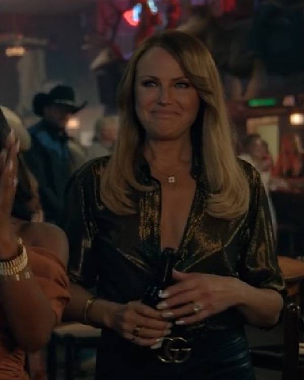 The Hunting Wives Malin Akerman Silk Blouse