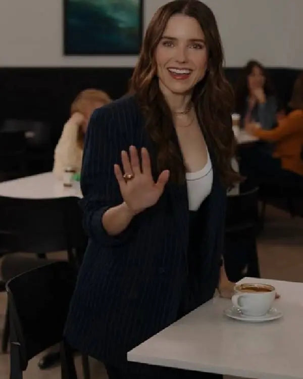 The Stranger in My Home Sophia Bush Striped Blazer