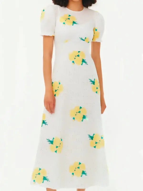 The Today Show 2025 Jill Martin Floral Polka Dot Dress