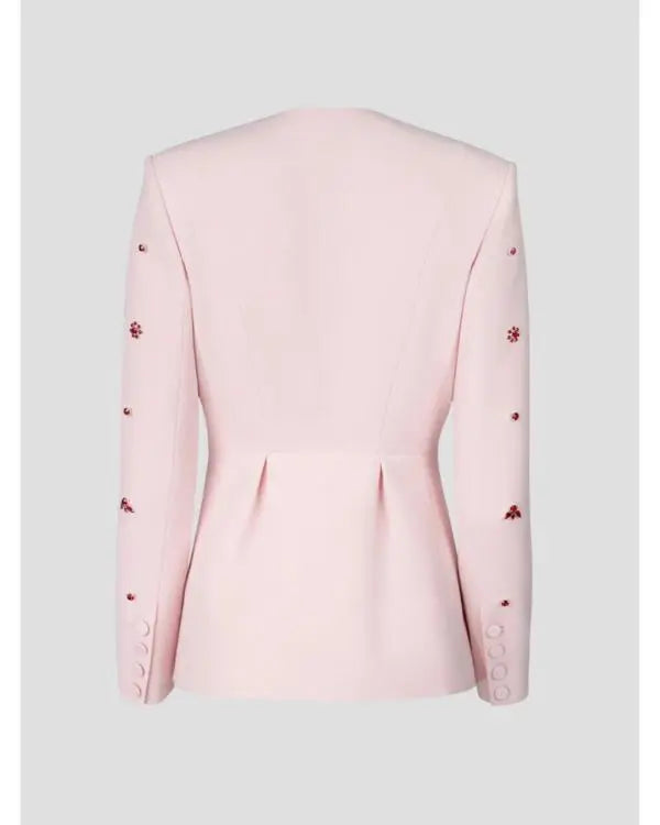 The Today Show 2025 Jill Martin Pink Embellish Jacket