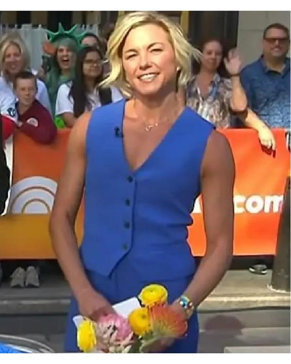 The Today Show 2025 Liz Plosser Blue Vest