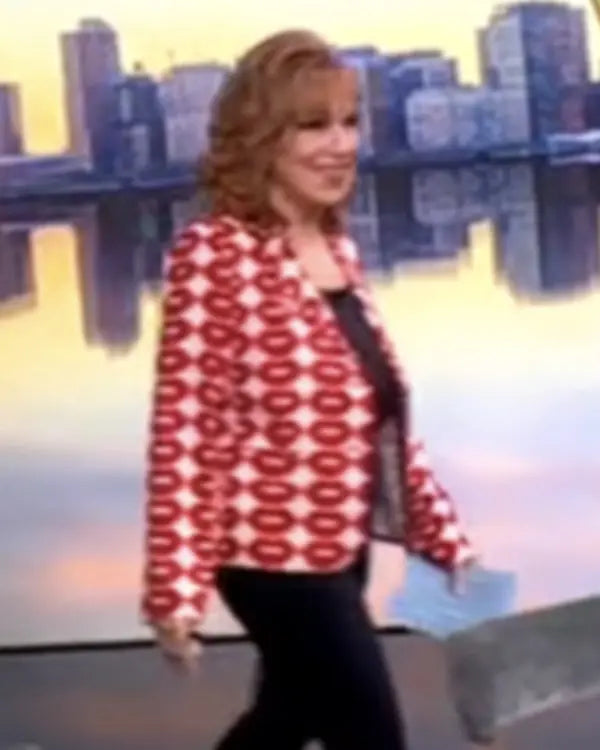 The View 2025 Joy Behar Red Lips Print Blazer