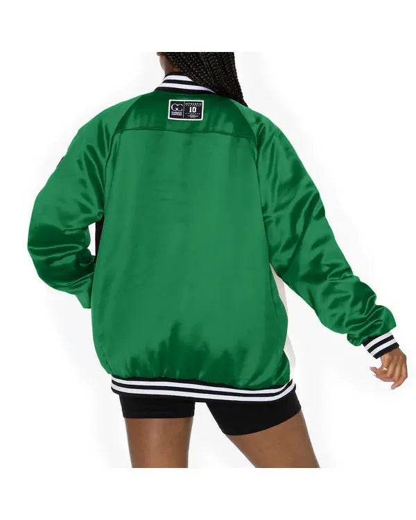 The View 2025 Sunny Hostin Eagles Embellished Varsity Jacket