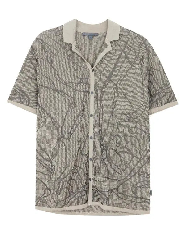 The Young And The Restless Jermaine Rivers Grey Printed Shirt