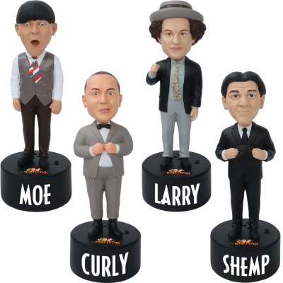 The Three Stooges Talking Bobbleheads