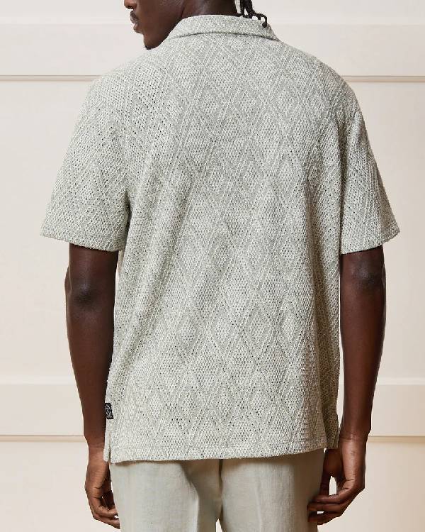 Today Anthony Mackie Sage Green Knit Shirt