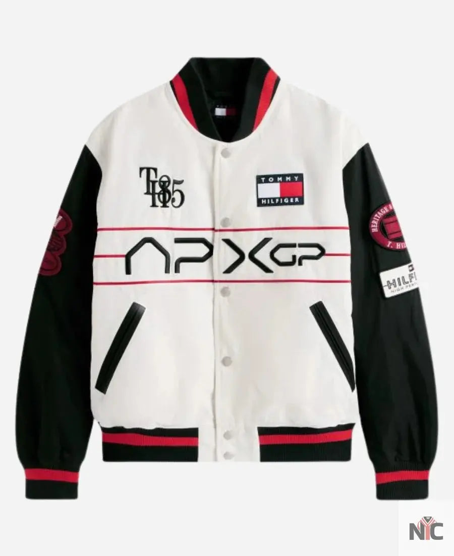 Tommy Hilfiger F1 Movie Racing Varsity Jacket