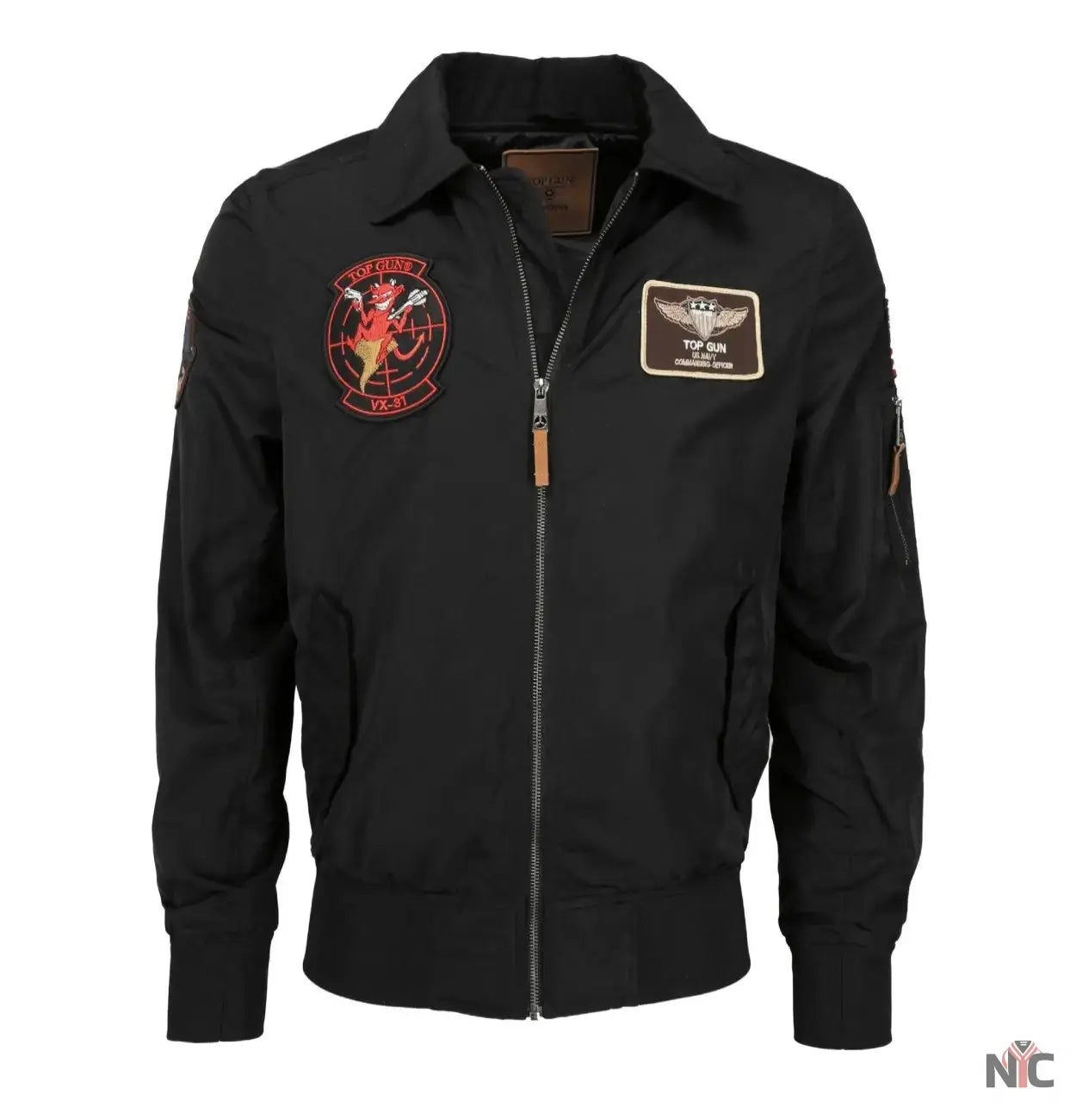 Top Gun Flight Black Jacket