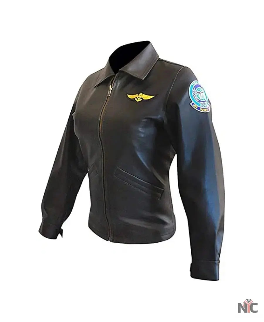 Top Gun Kelly McGillis Leather Jacket