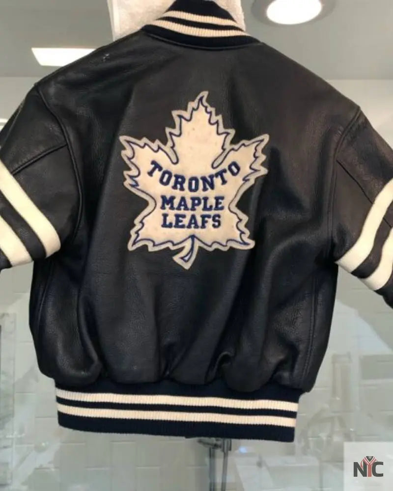Toronto Maple Leafs Hockey Leather Jacket
