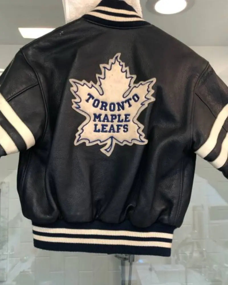Toronto Maple Leafs Hockey Leather Jacket
