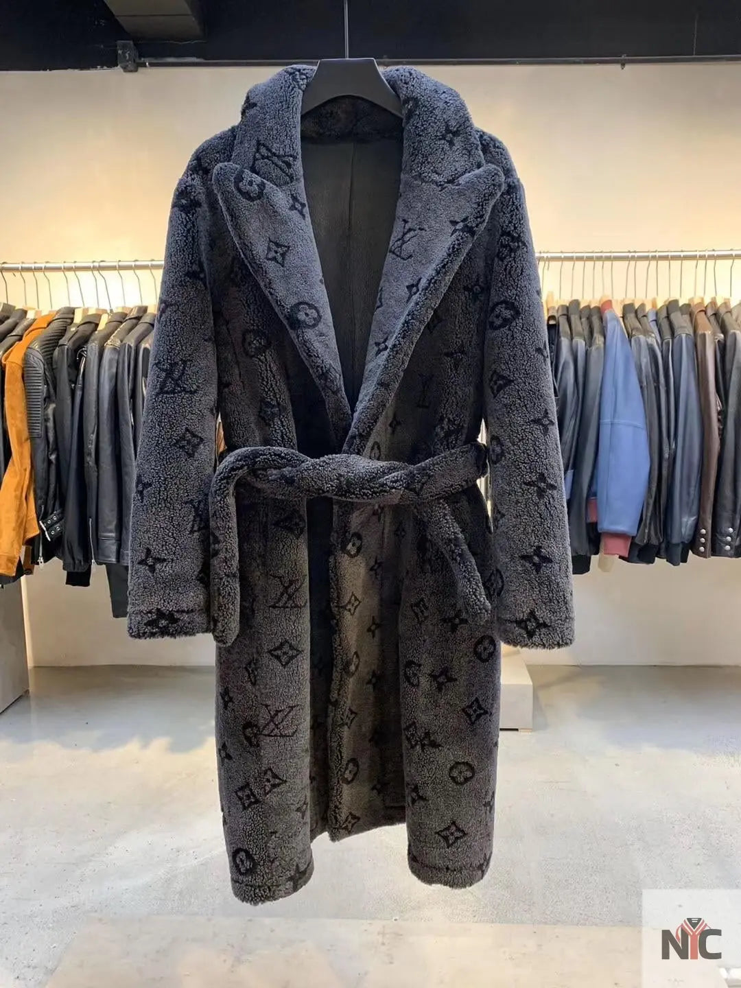 Travis Kelce Louis Vuitton Grey Coat