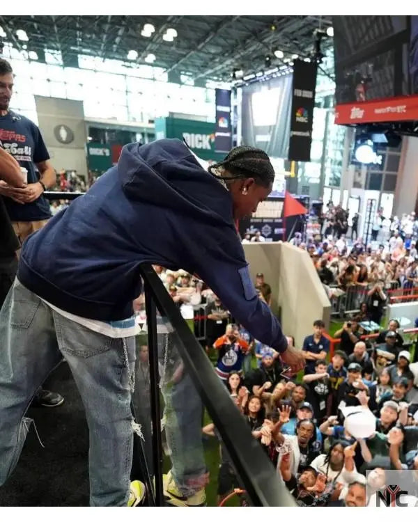 Travis Scott Fanatics Fest NYC 2025 Blue Hoodie