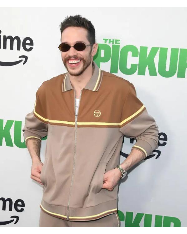 The Pickup 2025 Premiere Pete Davidson Brown Jacket