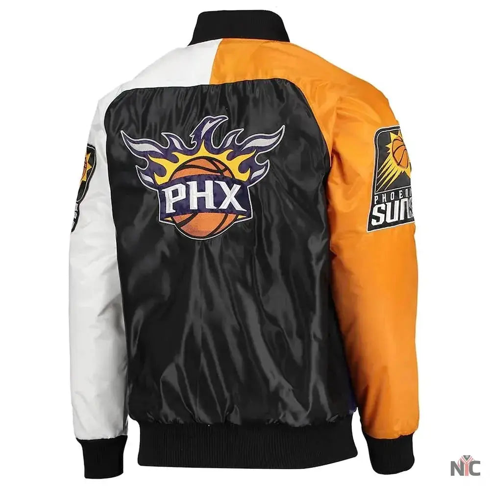 Tricolor Remix Phoenix Suns Purple Orange and White Jacket