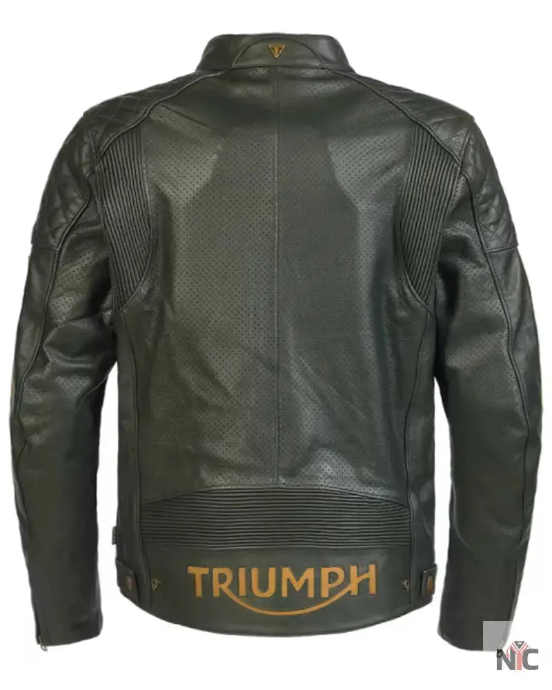 Triumph Men’s Racing Green Motorcycle Braddan Air Race Jacket