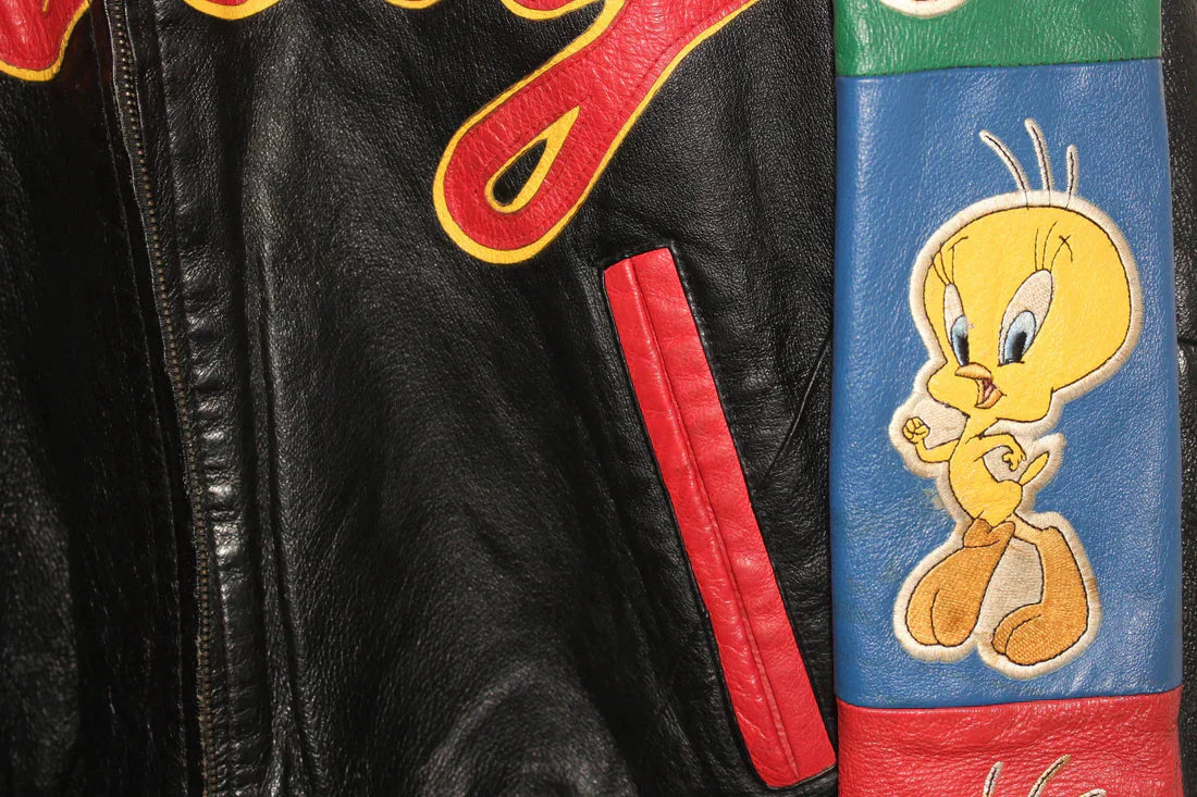 Tweety Bird Looney Tunes Leather Jacket
