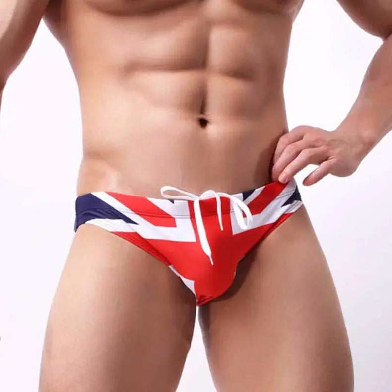 UK Flag Low Cut Swim Brief