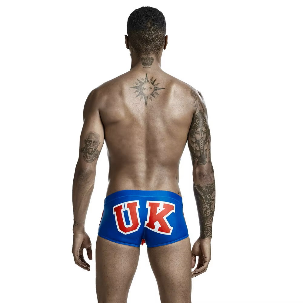 Men's UK Flag Low Rise Traditional Cut Swim Brief