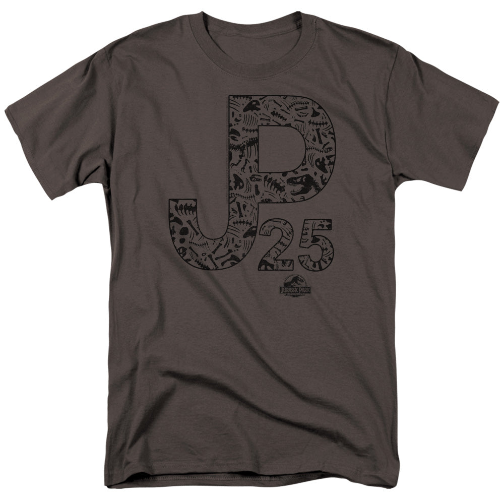 Jurassic Park JP 25 Mens T Shirt Charcoal