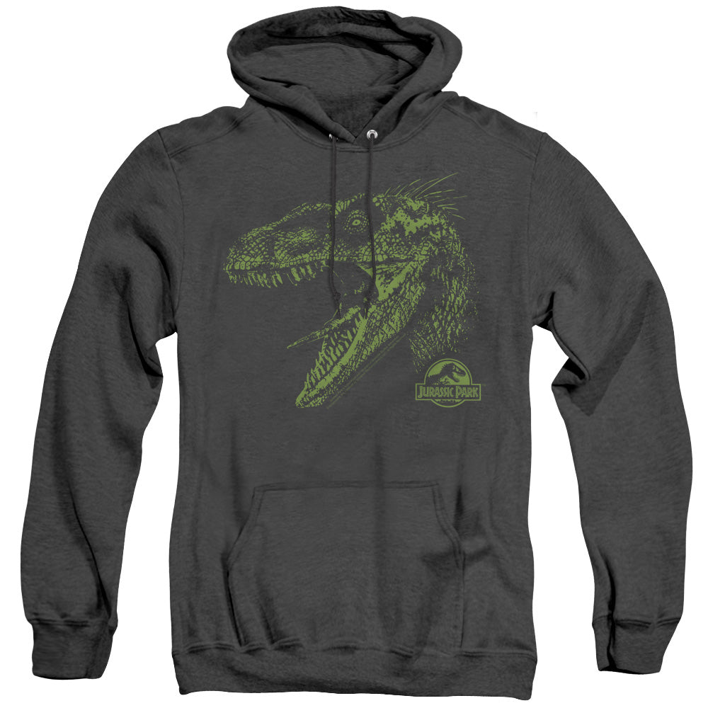 Jurassic Park Raptor Mount Mens Heather Hoodie Black Officially Licensed
