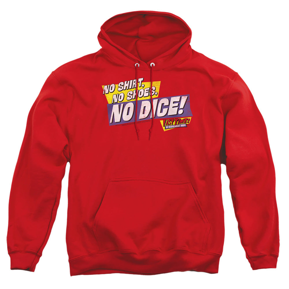 Fast Times Ridgemont High No Dice Mens Hoodie Red Officially Licensed