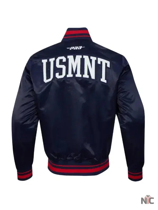 US Soccer 2025 USA Blue Varsity Jacket