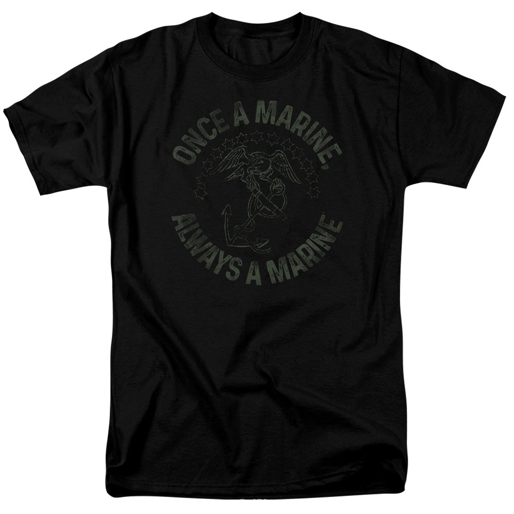 Us Marine Corps Always A Marine Mens T Shirt Black Officially Licensed