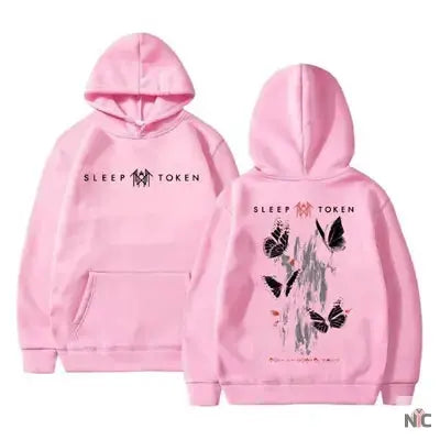 Unisex Sleep Token Pink Hoodie