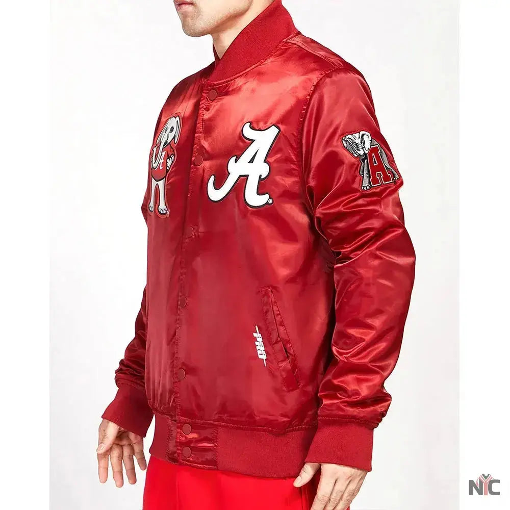 University of Alabama Classic Red Satin Jacket