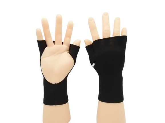 PalmFree™ Sun Gloves - Black - UPF 50+