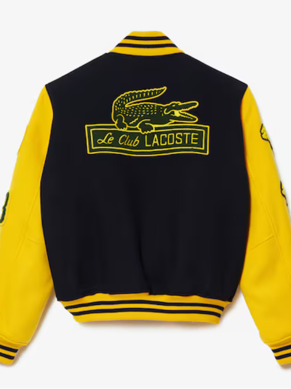 Lacoste Unisex Two-Tone Wool Bomber Jacket
