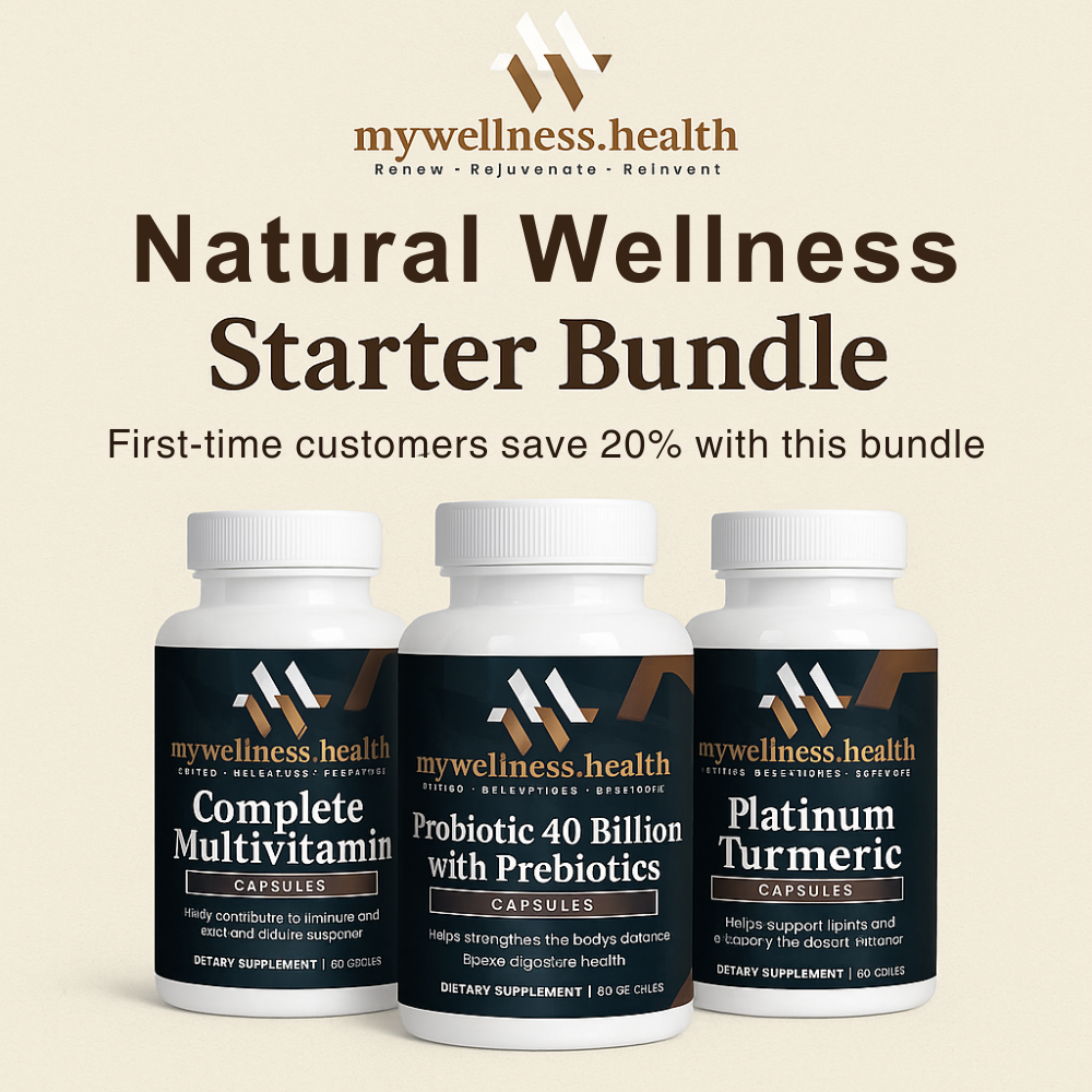Natural Wellness Starter Bundle - Multivitamin, Probiotic & Turmeric
