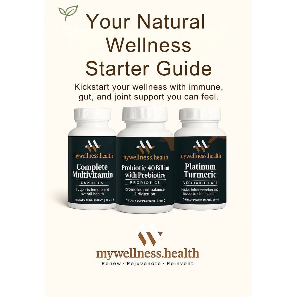 Natural Wellness Starter Bundle - Multivitamin, Probiotic & Turmeric