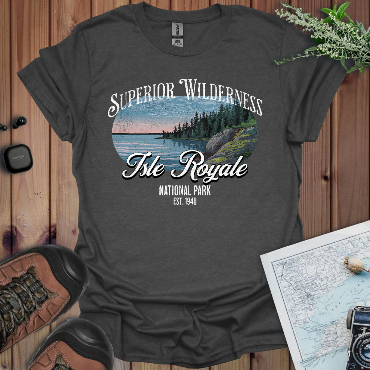 Isle Royale National Park Unisex Fit Soft T-Shirt Superior Wilderness