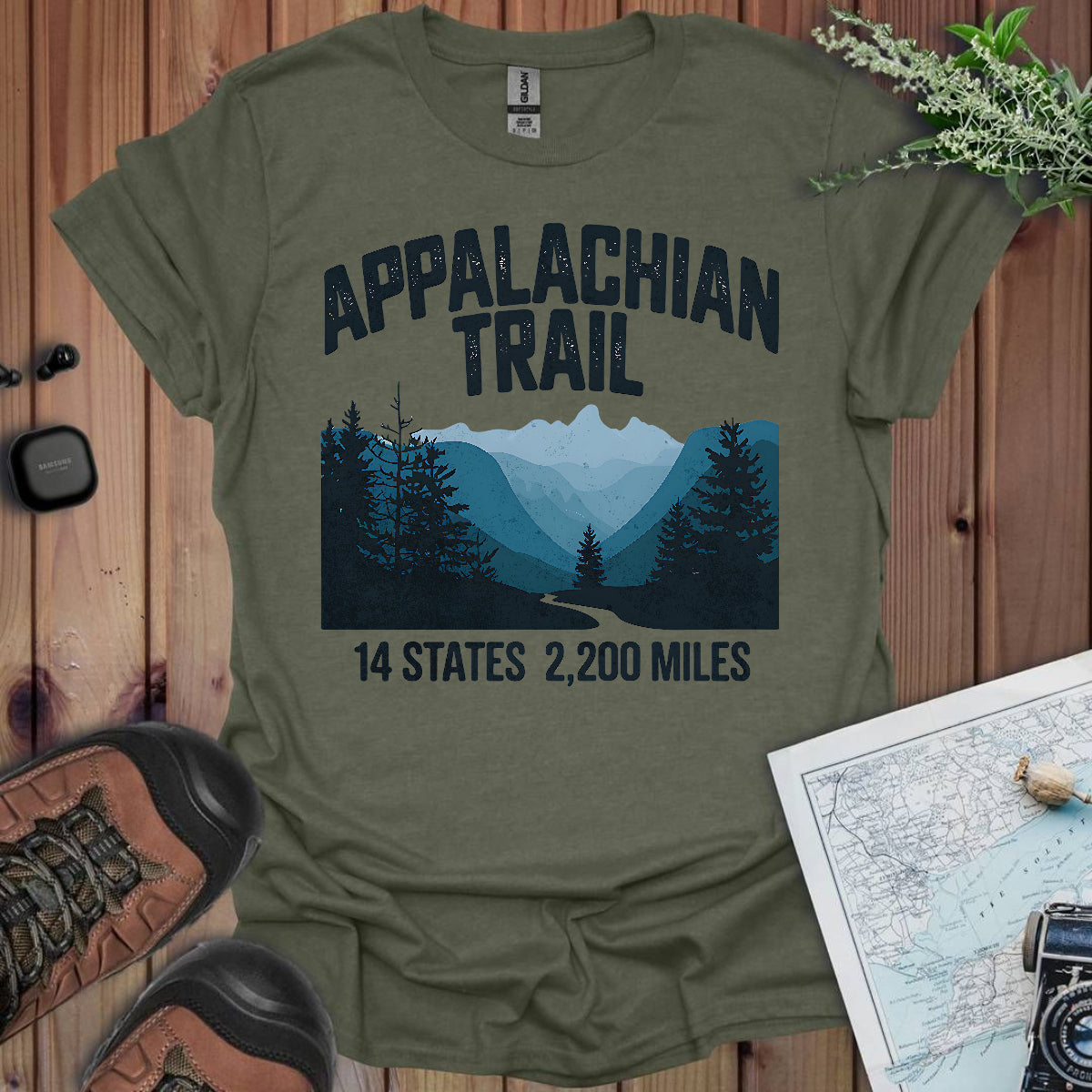 Appalachian Trail 14 States 2200 Miles Unisex Fit Soft T-Shirt