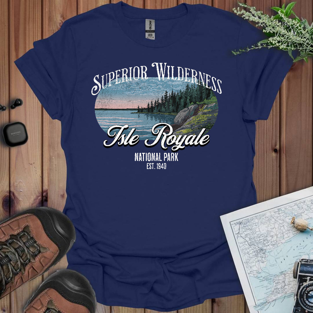 Isle Royale National Park Unisex Fit Soft T-Shirt Superior Wilderness