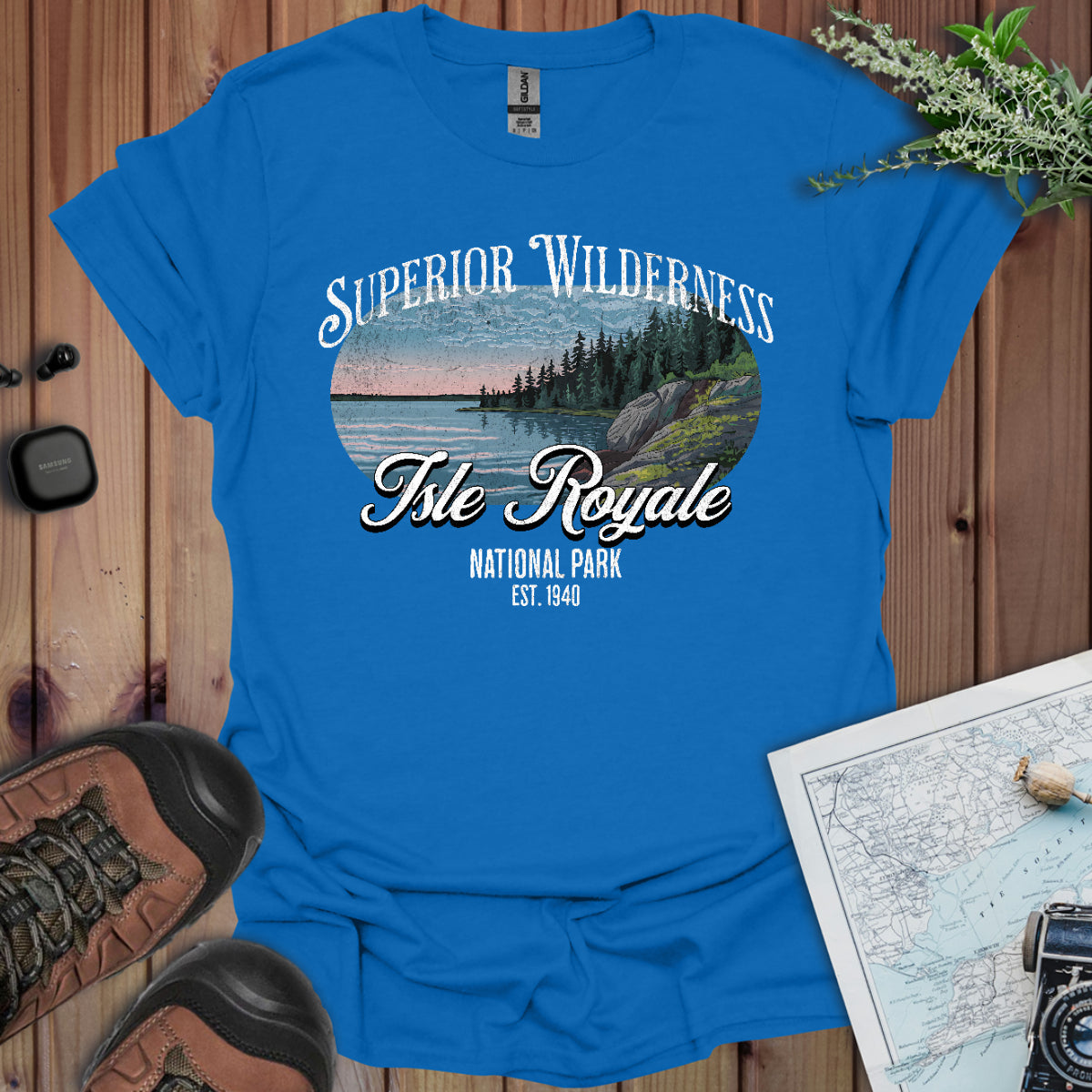Isle Royale National Park Unisex Fit Soft T-Shirt Superior Wilderness