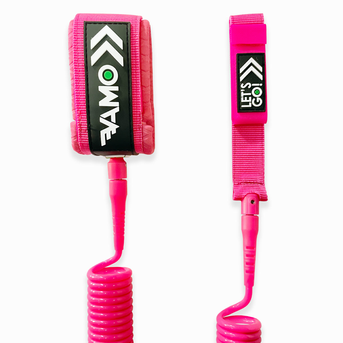 9' Full Coiled SUP Paddleboard Leash - Vibrant Collection