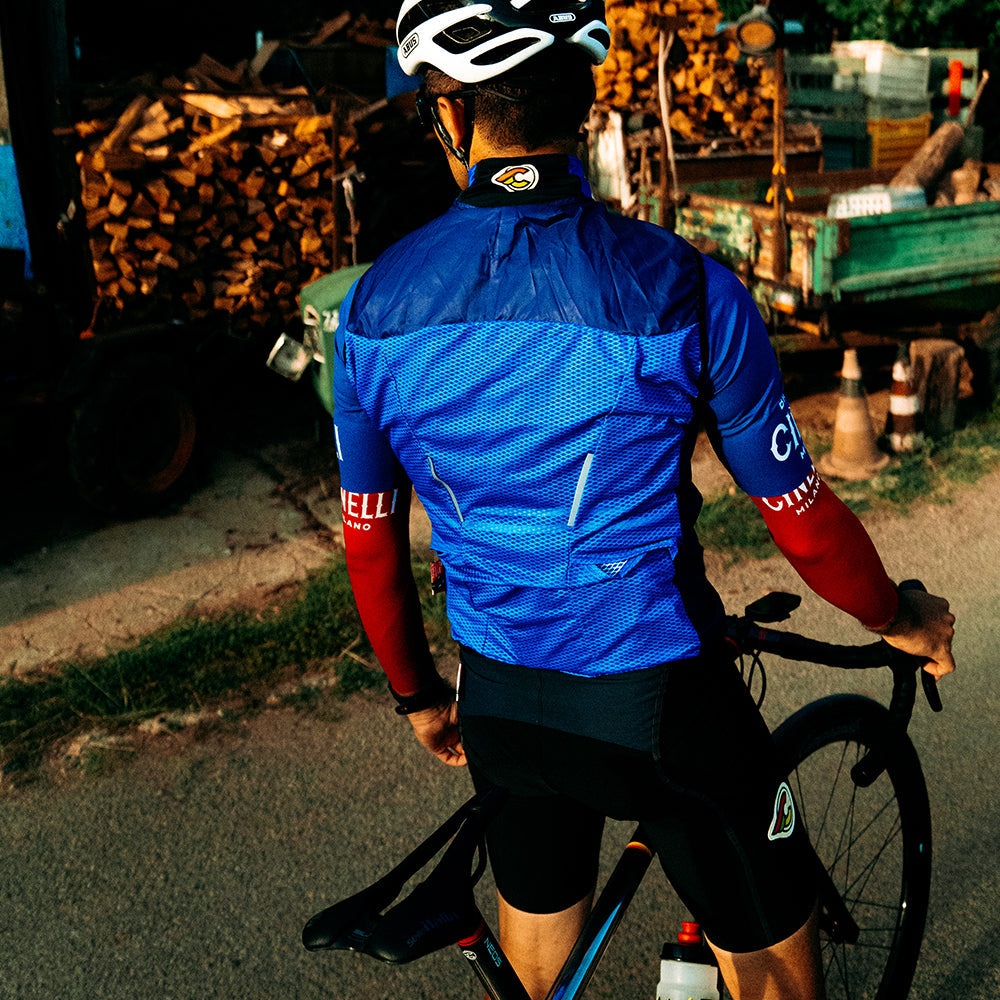 Cinelli Supercorsa Men's Windproof Vest (Blue) S-3XL